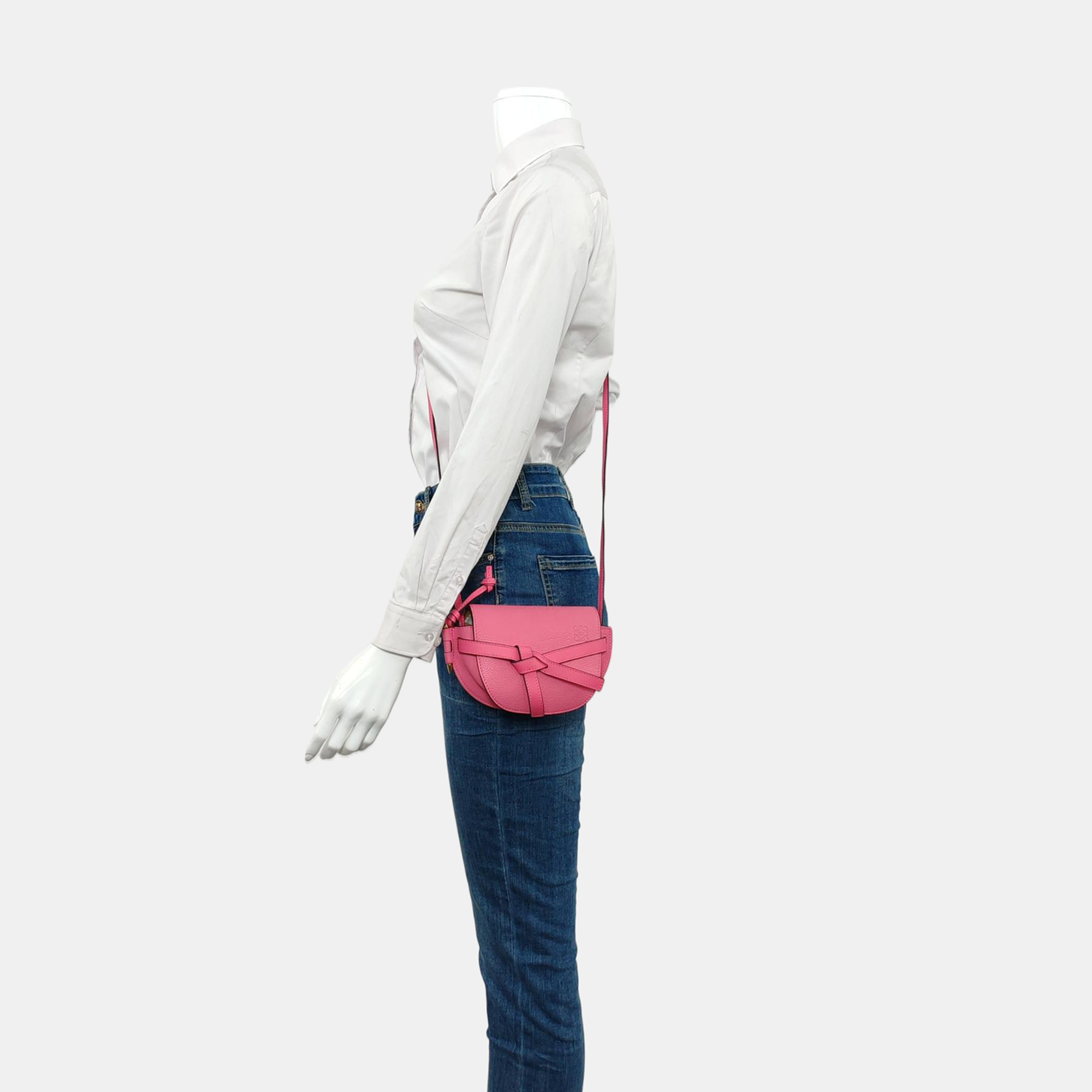 Authenticated pre-owned  Gate Mini Calfskin Red - Crossbody Bag at Looply