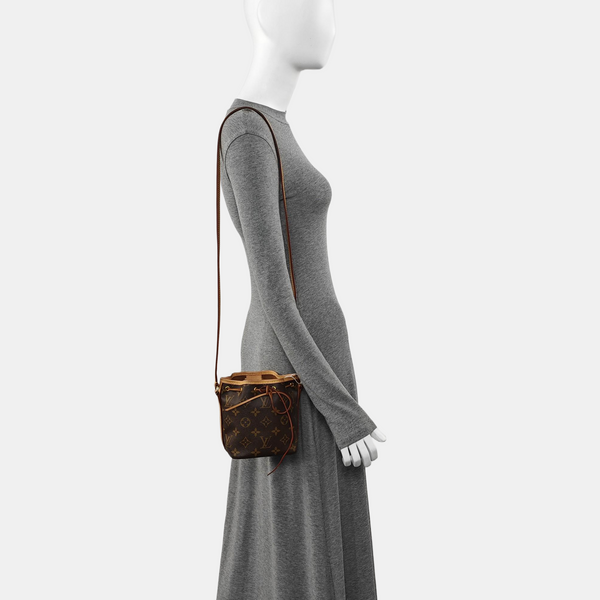NÉONOÉ Nano Monogram Coated Canvas Brown
