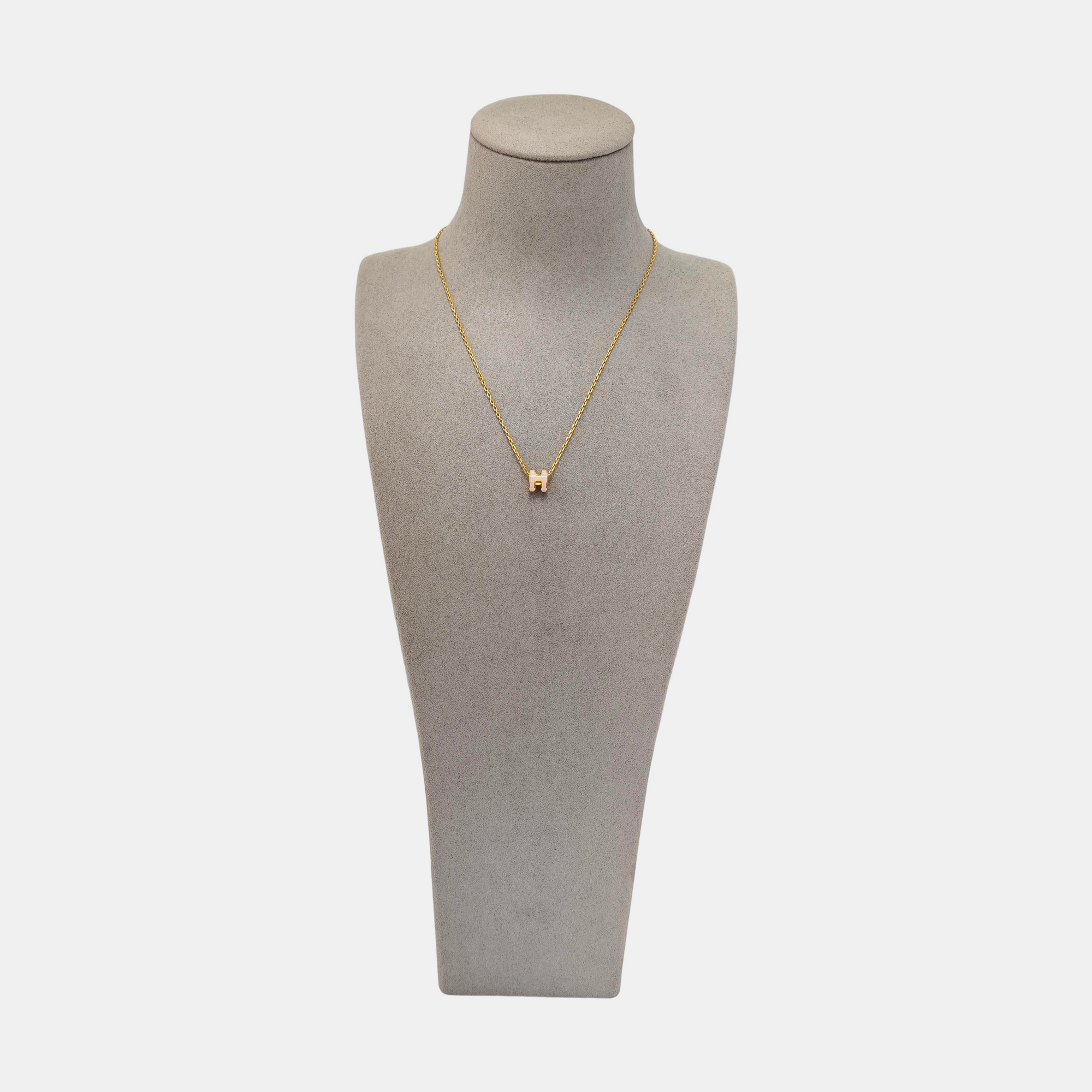 Pop H Metal Gold Necklace