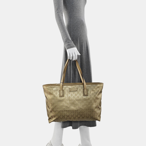 GG Imprime Monogram Coated Canvas Gold