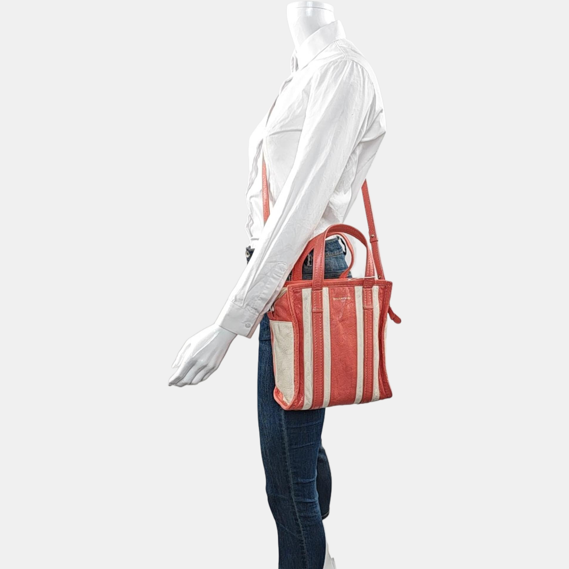 Authenticated pre-owned  Bazar XS Lambskin Pink - Tote Bag at Looply