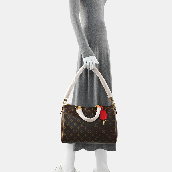 SPEEDY SOFT 30 Monogram Coated Canvas Brown