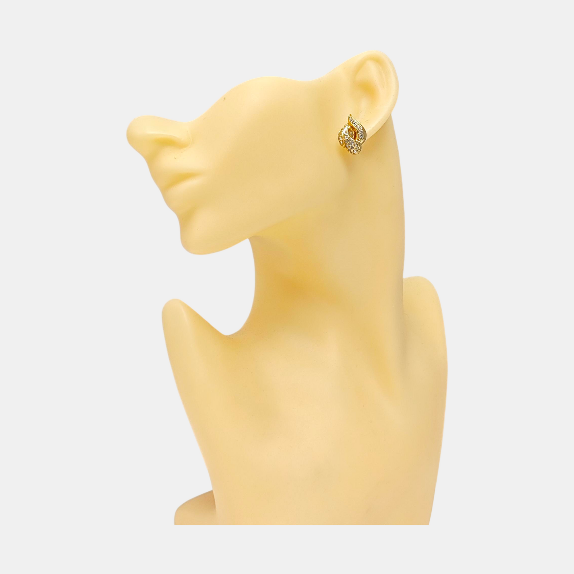 Metal Gold Clip On Earrings