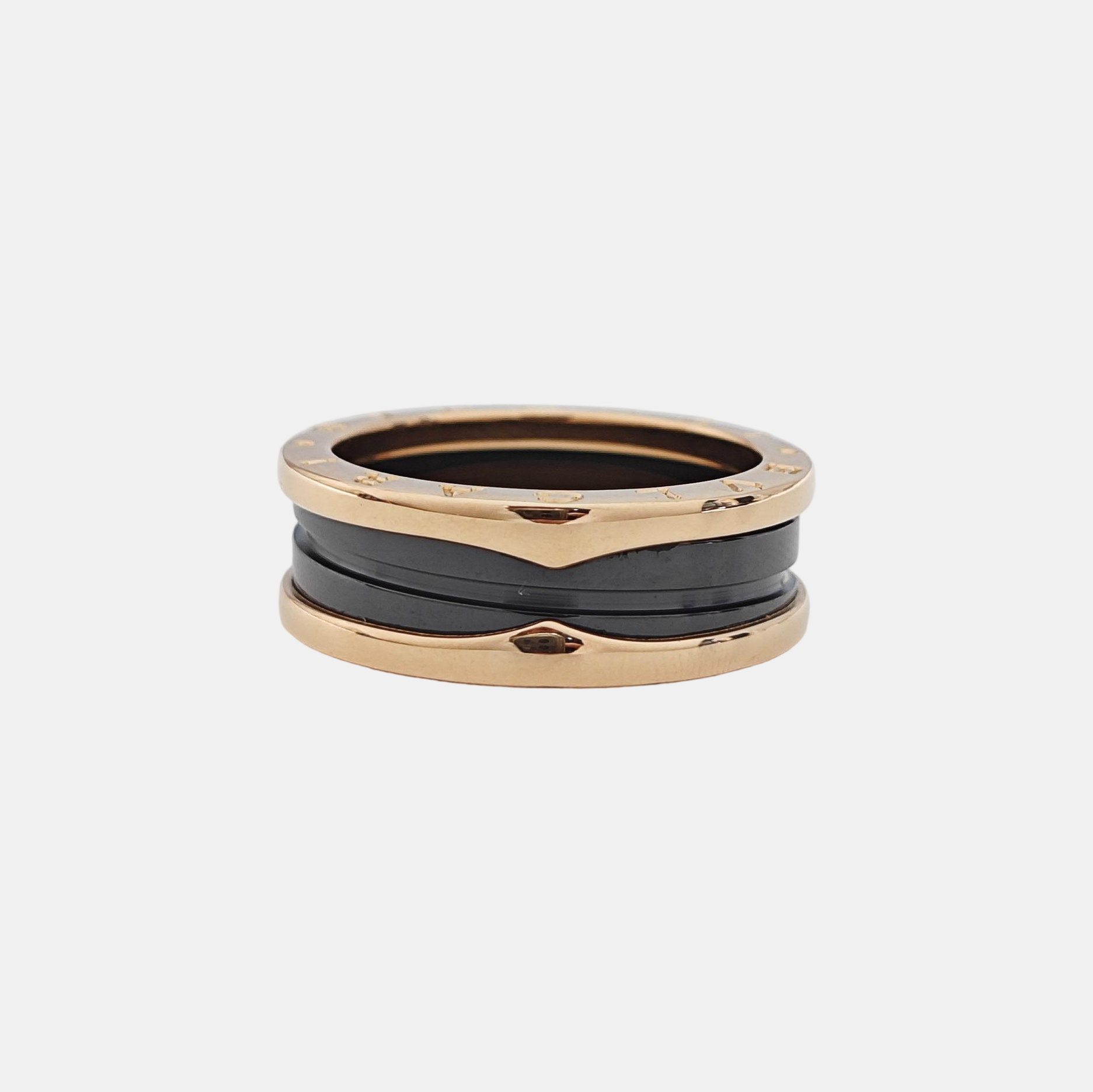 B.ZERO1 18k Rose Gold Ring EU 60