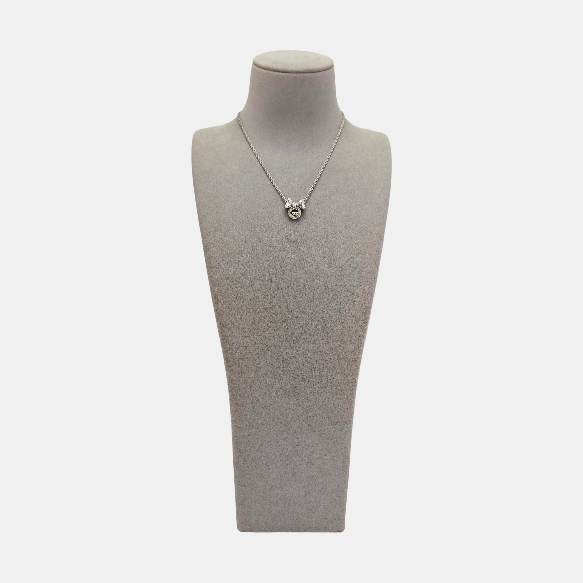 G Link Metal Silver Necklace