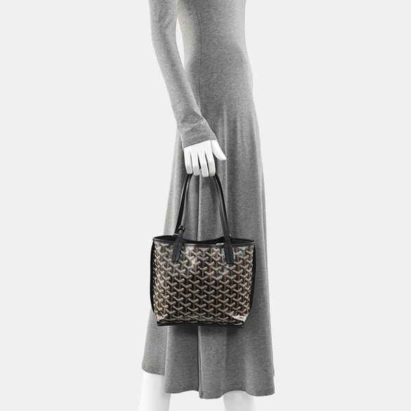 Anjou Mini Coated Canvas Black