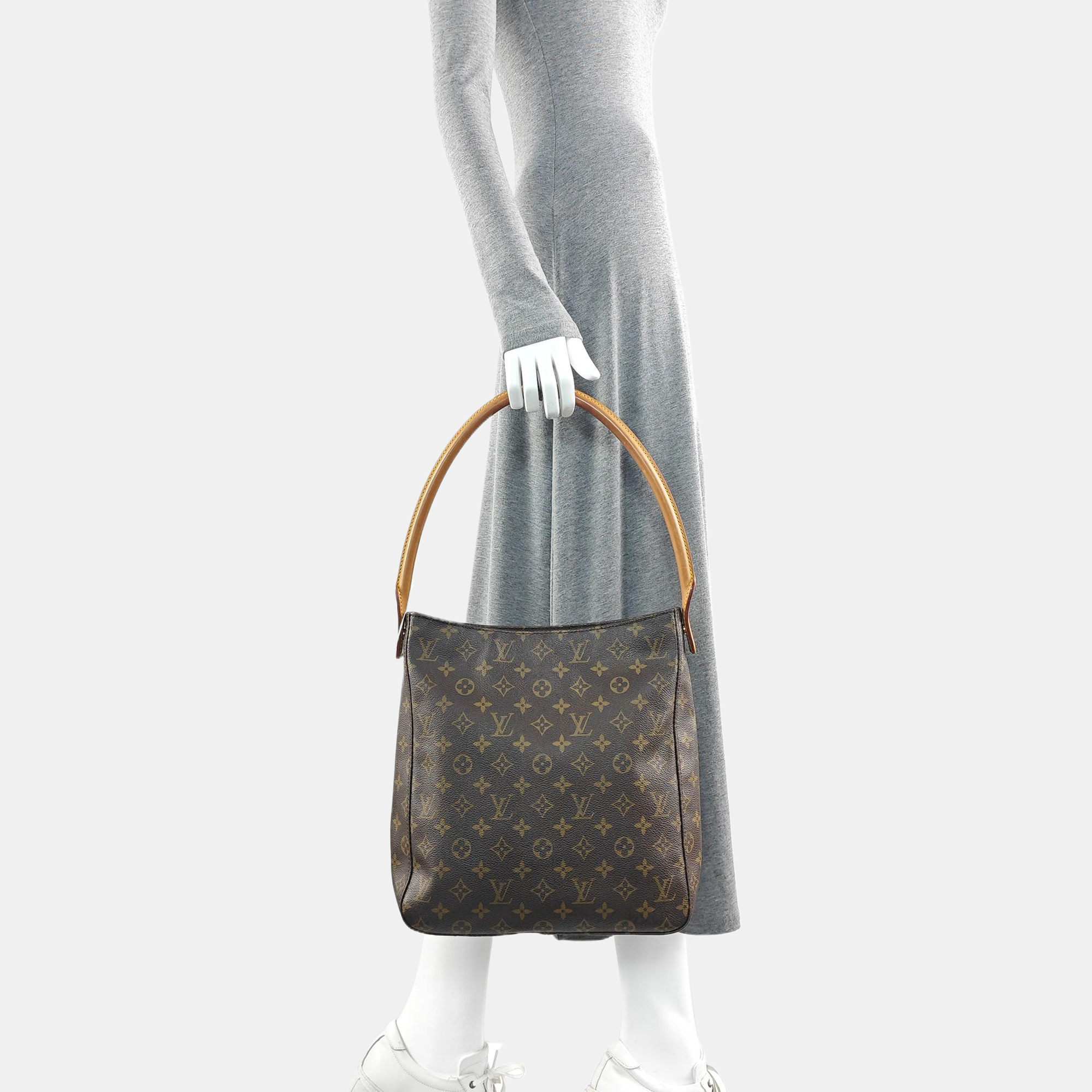 LOOPING GM Monogram Coated Canvas Brown