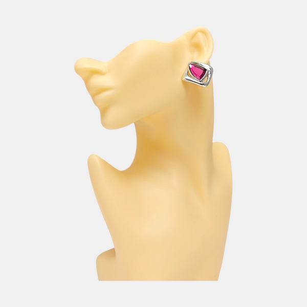 Metal Silver Clip On Earrings