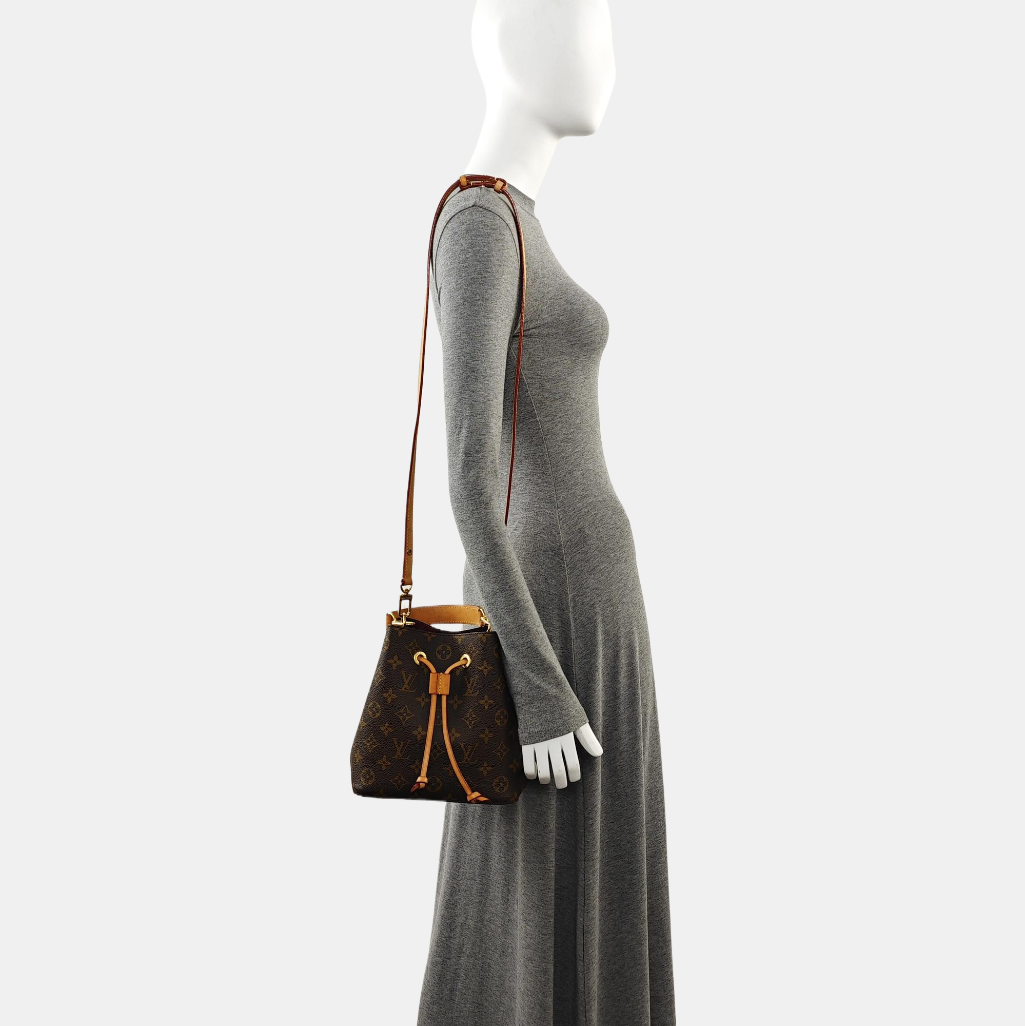 NÉONOÉ BB Monogram Coated Canvas Brown