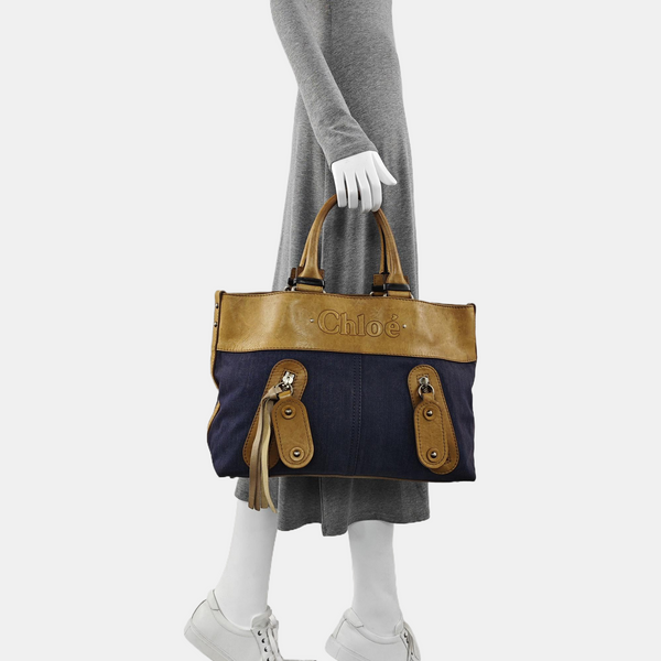 Canvas Top Handle Bag Multicolor