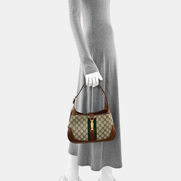 Jackie 1961 Small Monogram Coated Canvas Beige