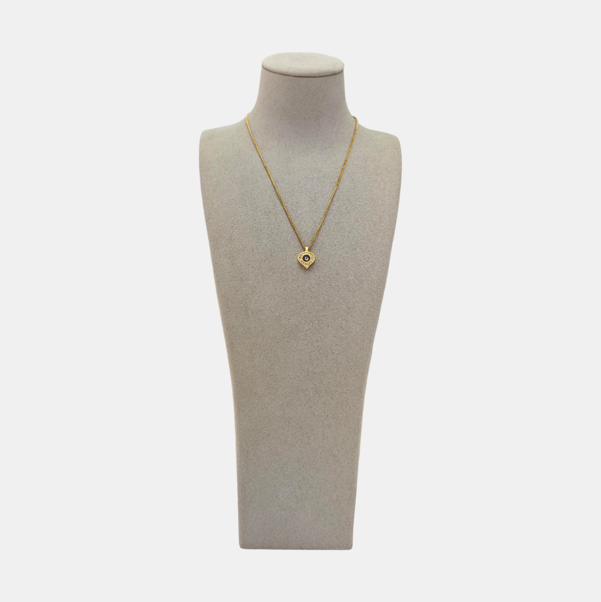 Dior Oblique Metal Gold Necklace