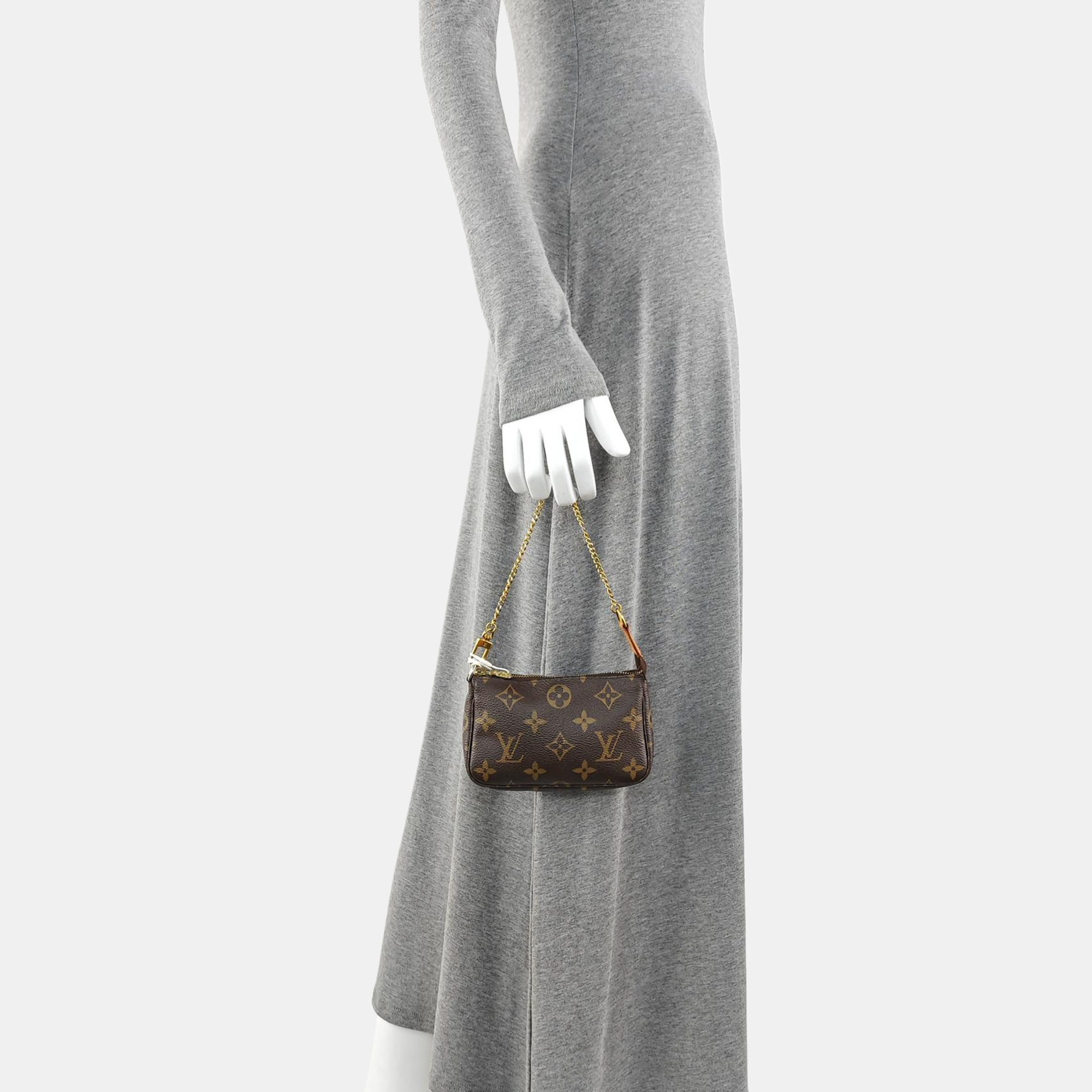 ACCESSOIRES Mini Monogram Coated Canvas Brown