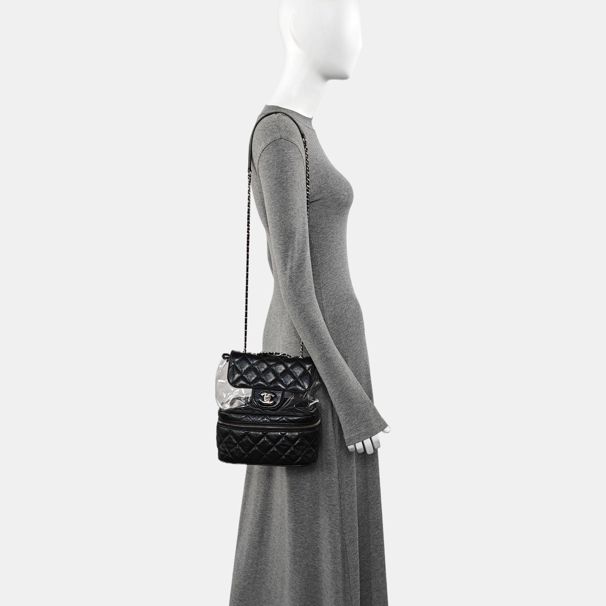 AQUARIUM Quilted Calfskin Black