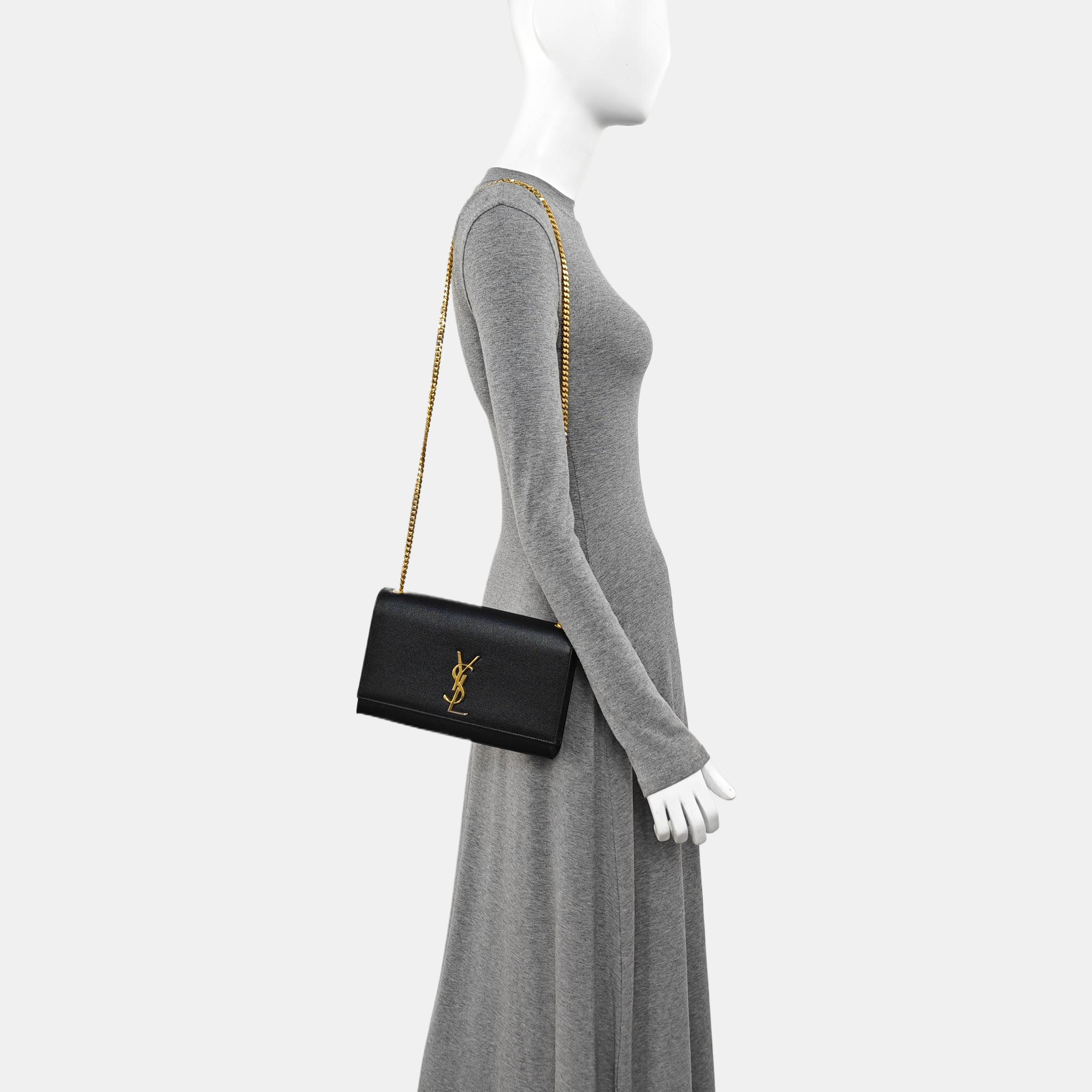 KATE Medium Calfskin Black