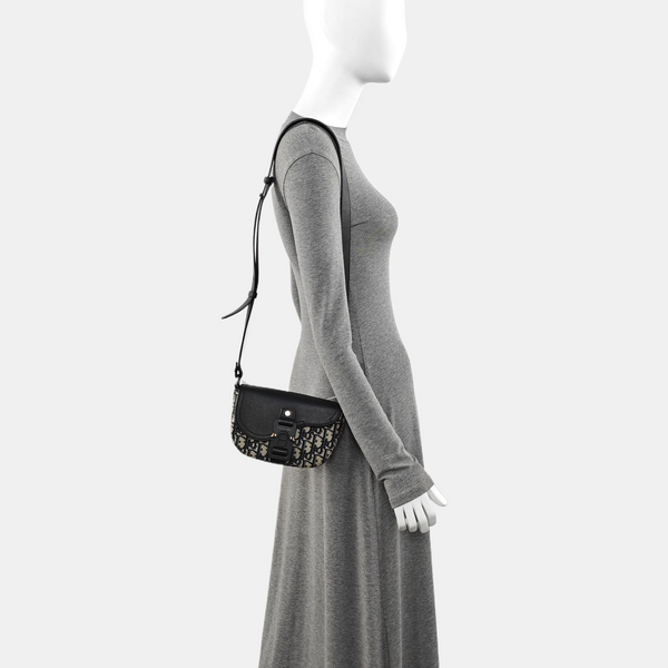 Authenticated pre-owned  Saddle Mini Monogram Canvas Beige - Shoulder Bag at Looply