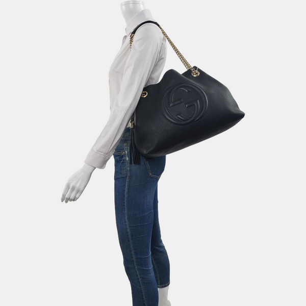 Soho Large Calfskin Black