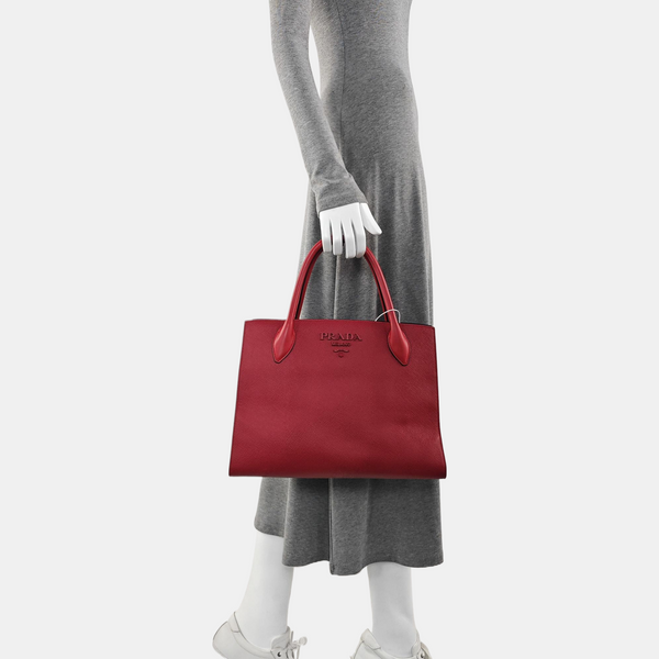 Monochrome Saffiano Calfskin Red