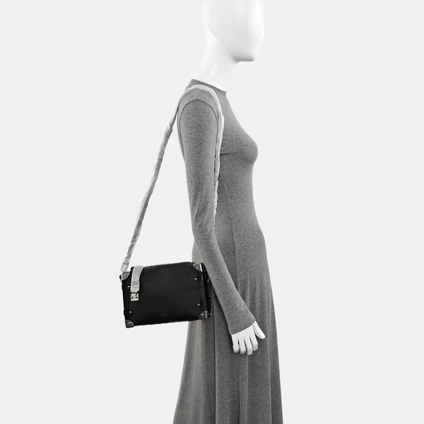 SIDE TRUNK MM Calfskin Black