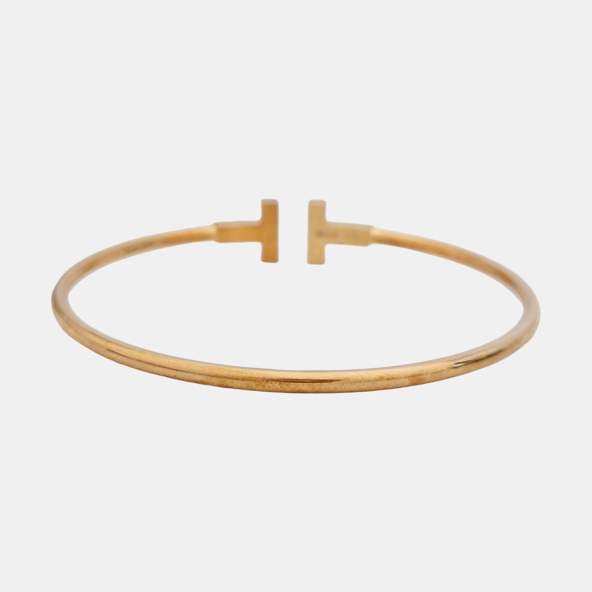 Tiffany T 18k Rose Gold Bangle
