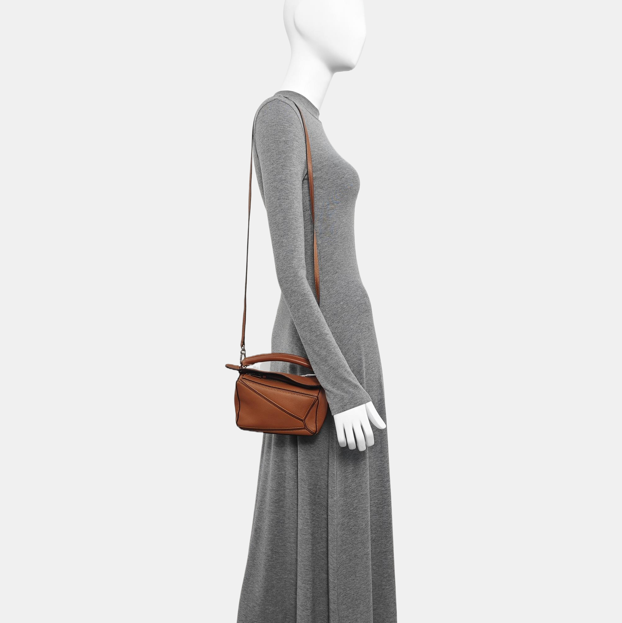 Puzzle Mini Calfskin Brown