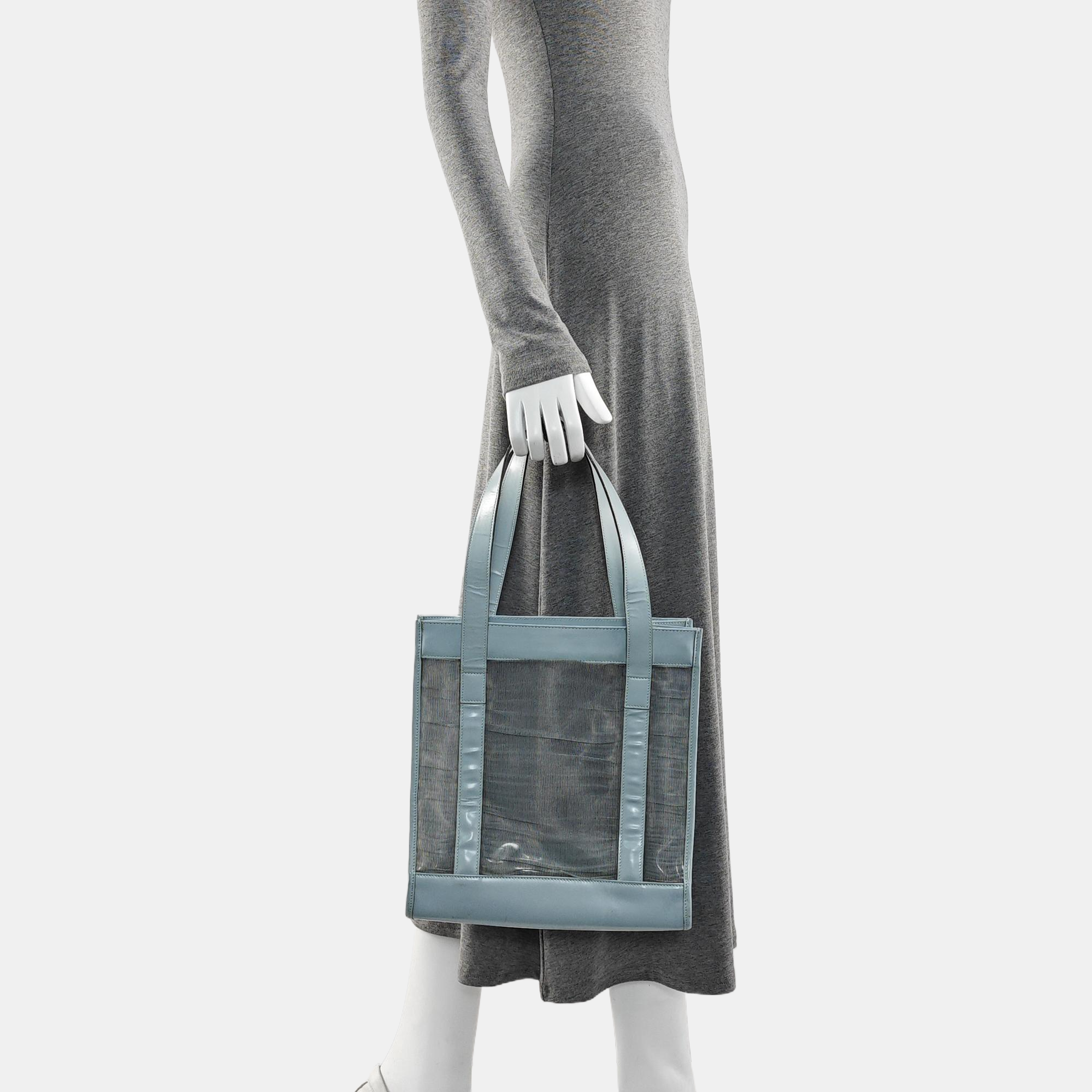 Special Material Tote Bag Blue