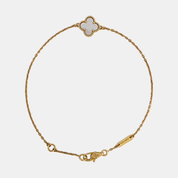 Sweet Alhambra 18k Gold Bracelet