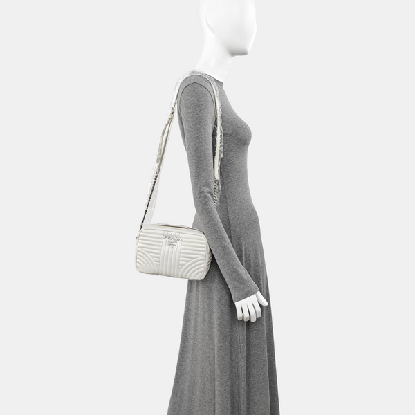 Diagramme Quilted Calfskin White