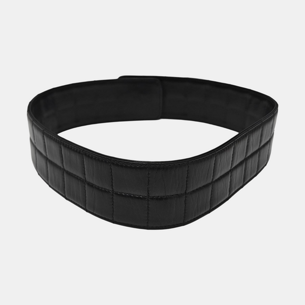 Leather Waist Cincher Black