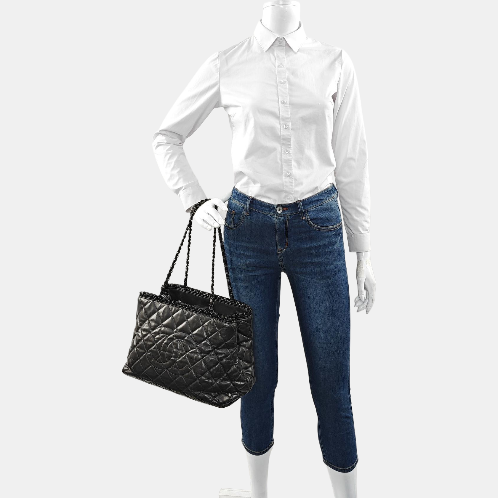 Quilted Calfskin Gray