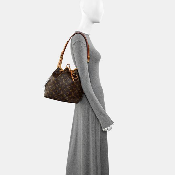NÉONOÉ PM Monogram Coated Canvas Brown