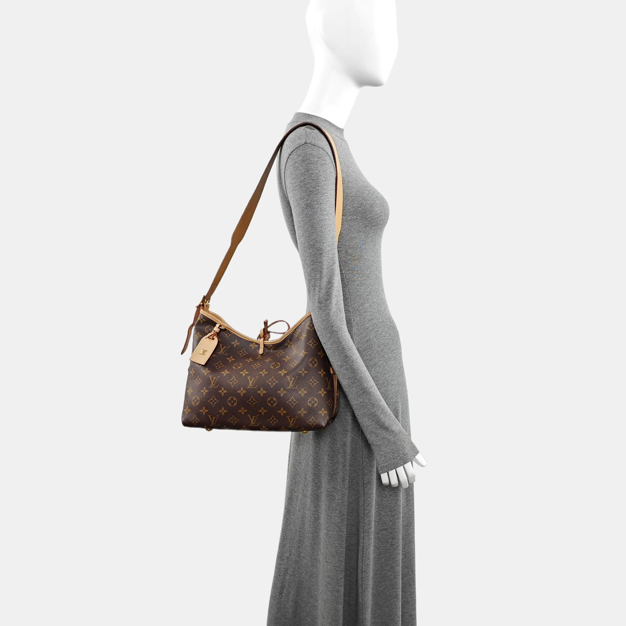 CARRYALL PM Monogram Coated Canvas Brown