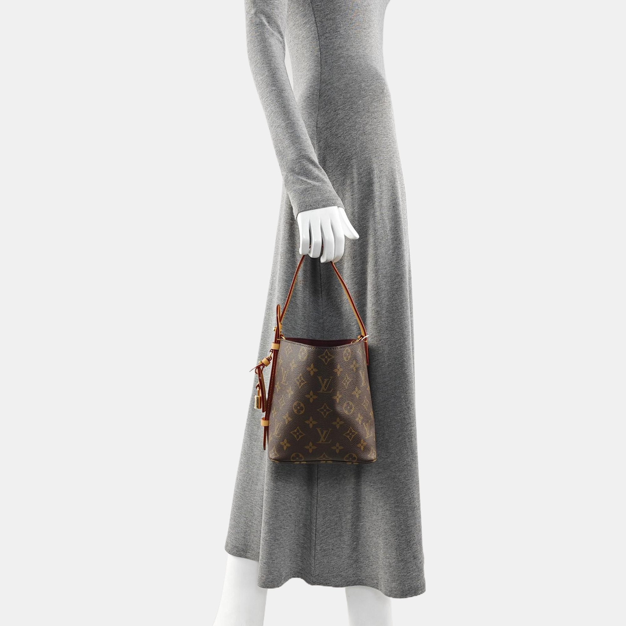 ALL IN BB Monogram Coated Canvas Brown