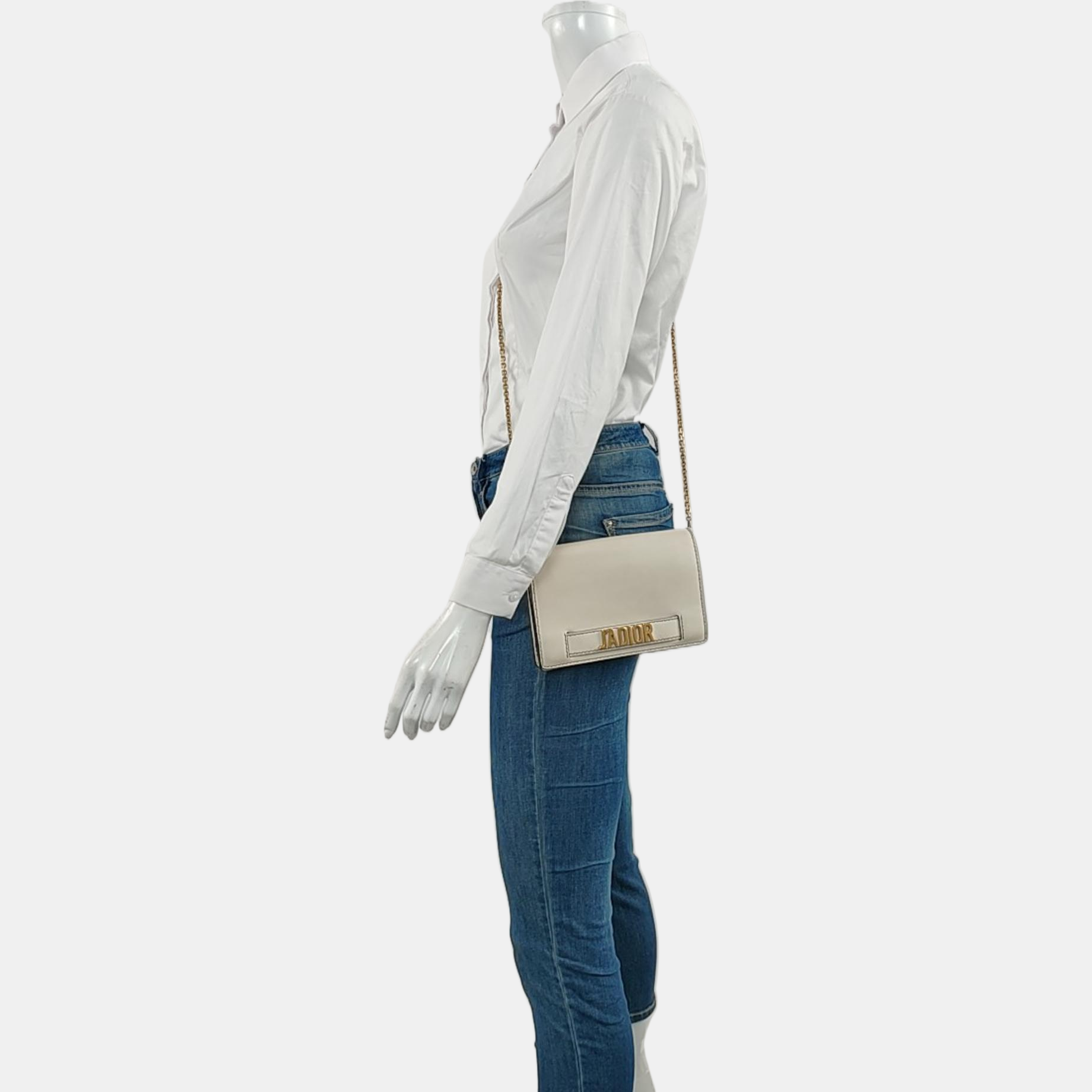 J'adior Calfskin White
