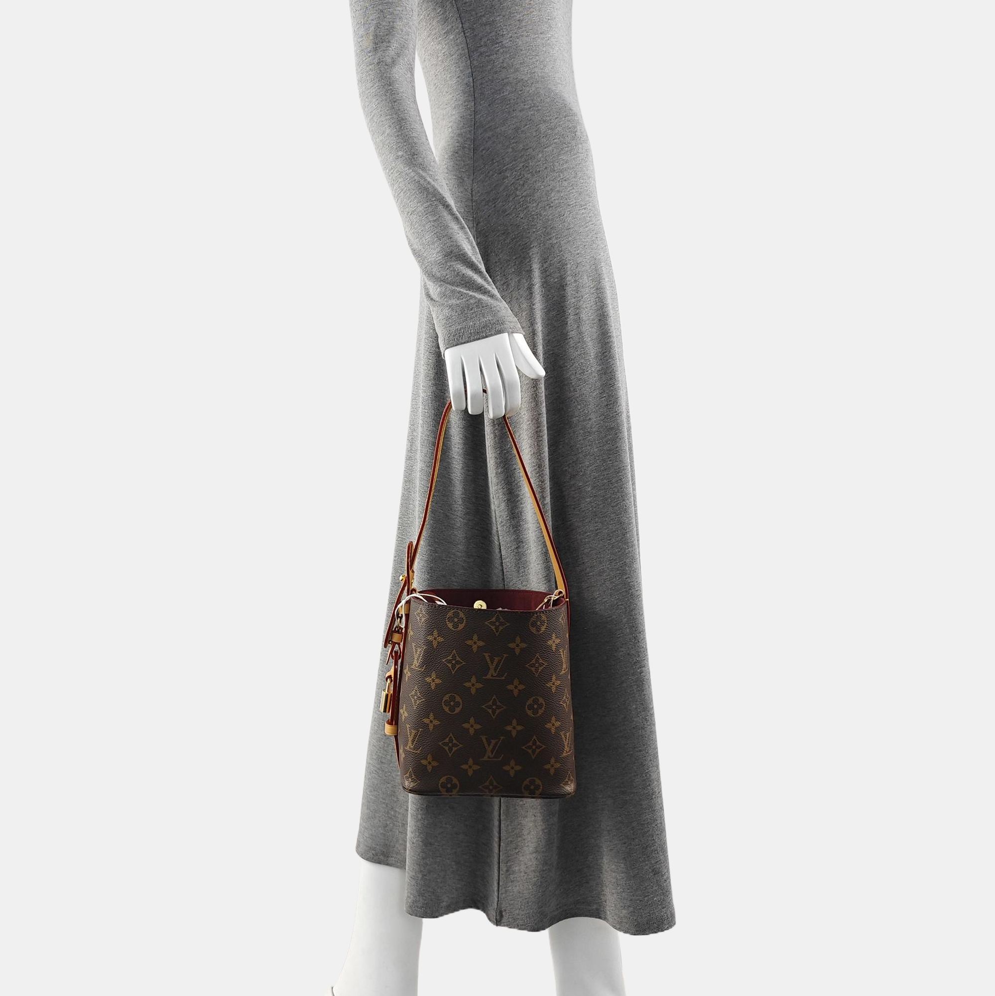 ALL IN BB Monogram Coated Canvas Brown