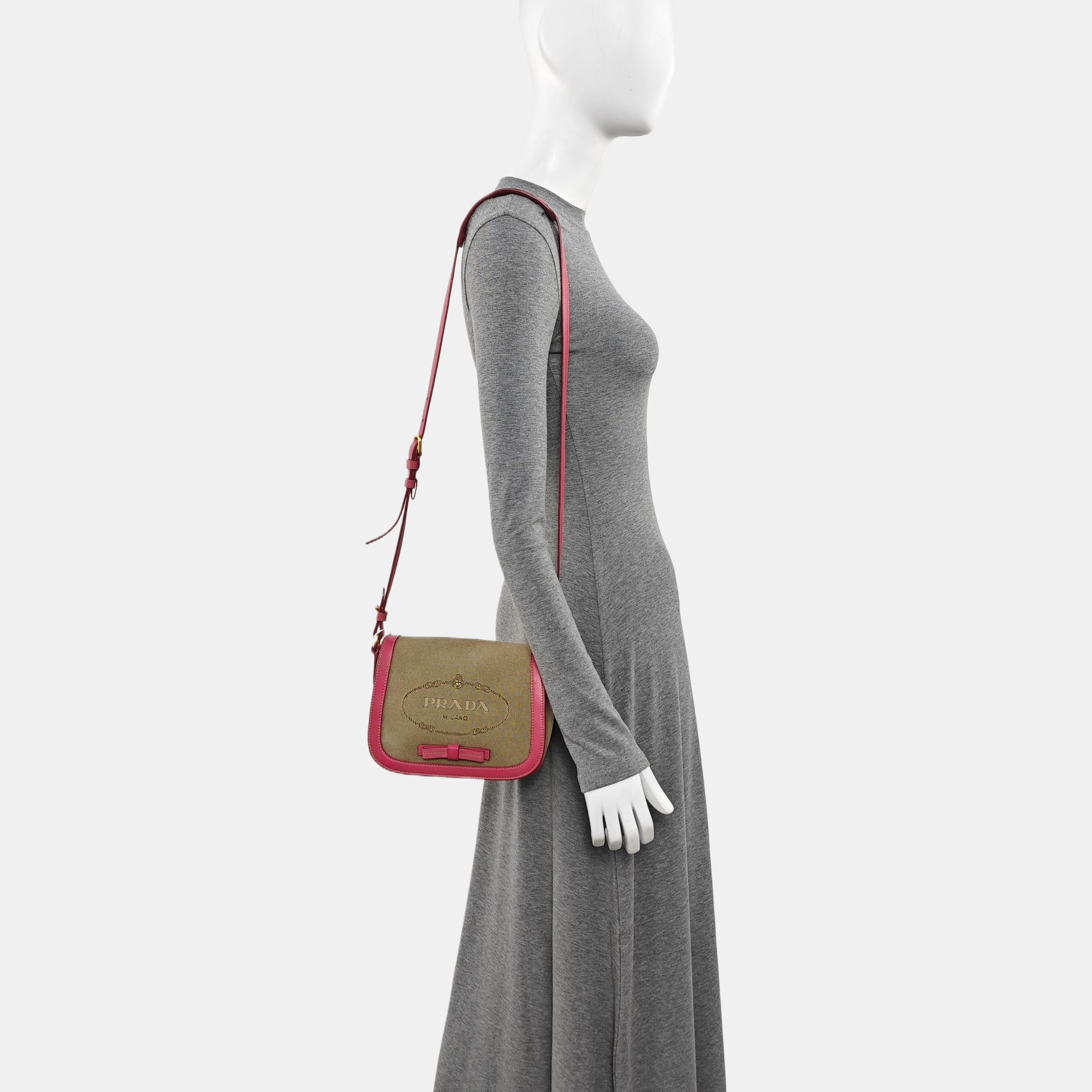 Canvas Shoulder Bag Brown