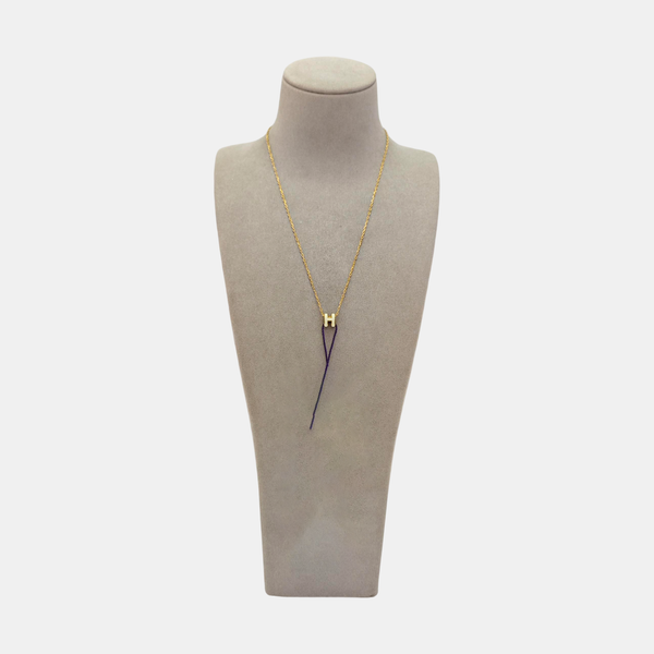 Pop H Metal Rose Gold Necklace