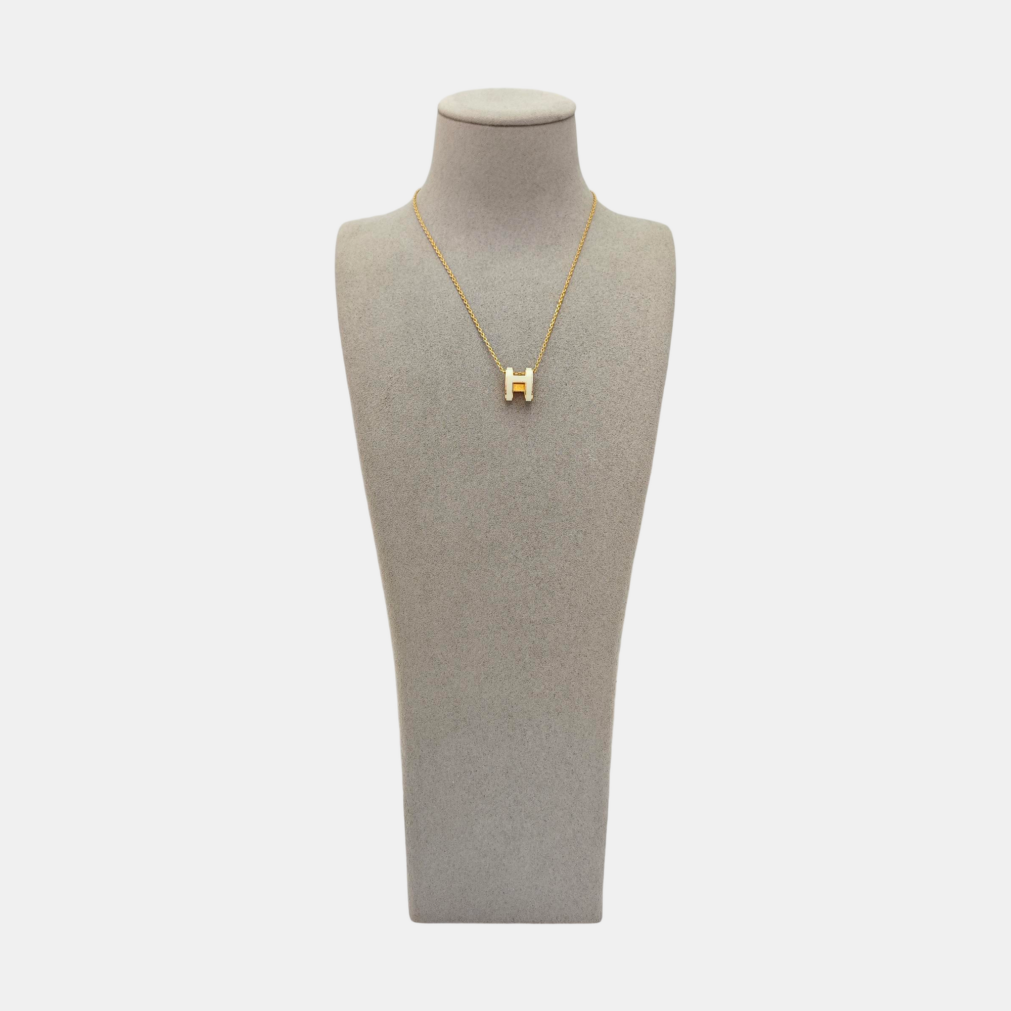 Pop H Metal Gold Necklace