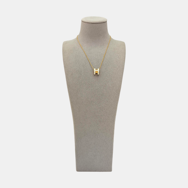 Pop H Metal Gold Necklace