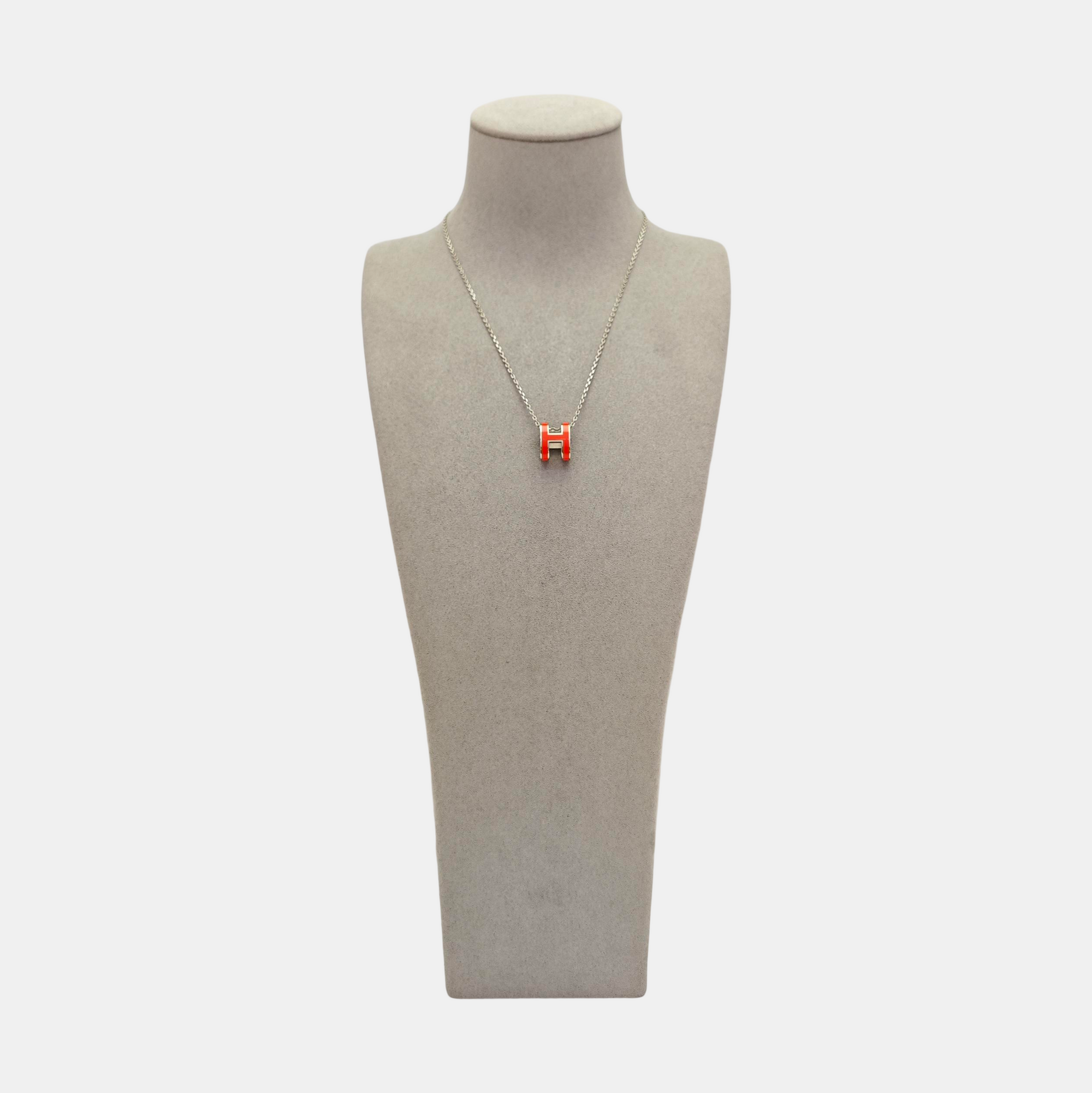 Pop H Metal Silver Necklace