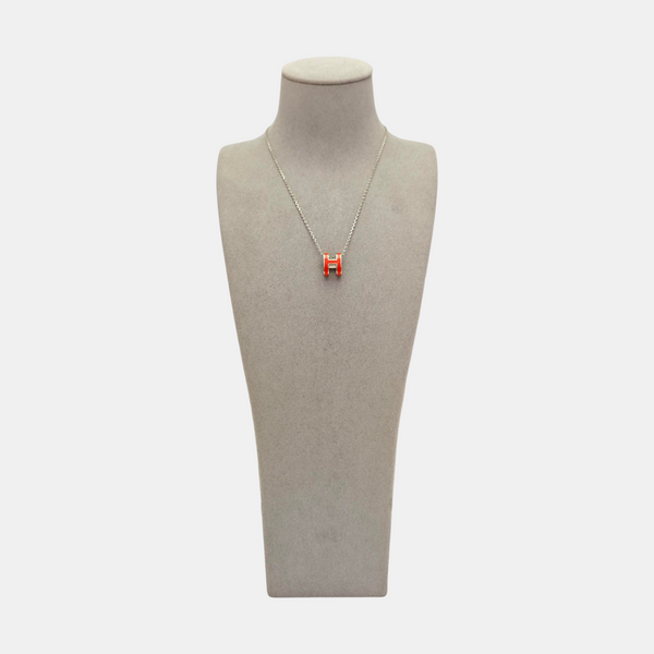 Pop H Metal Silver Necklace