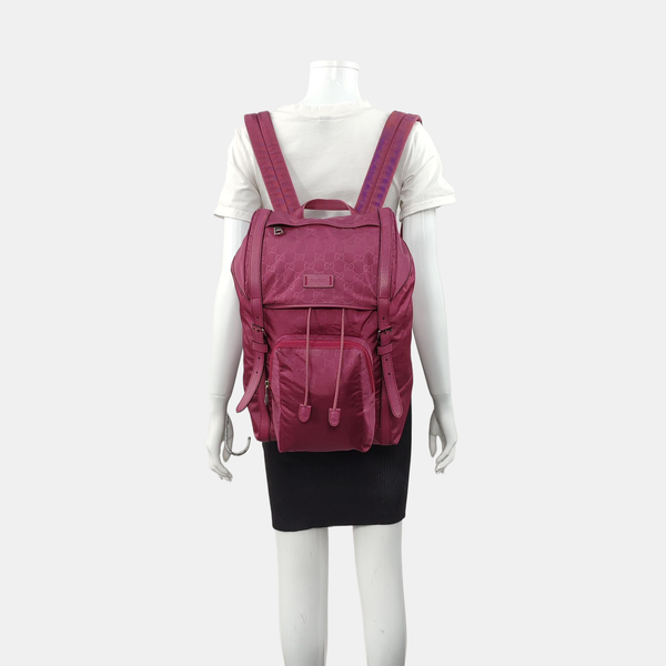 Monogram Nylon Backpack Purple