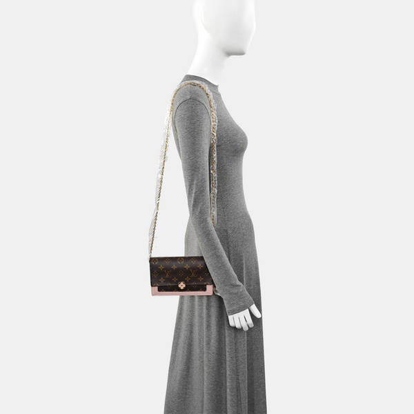 FLORE Monogram Coated Canvas Brown