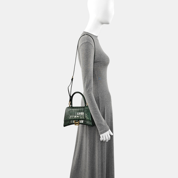 Hourglass S Calfskin Green