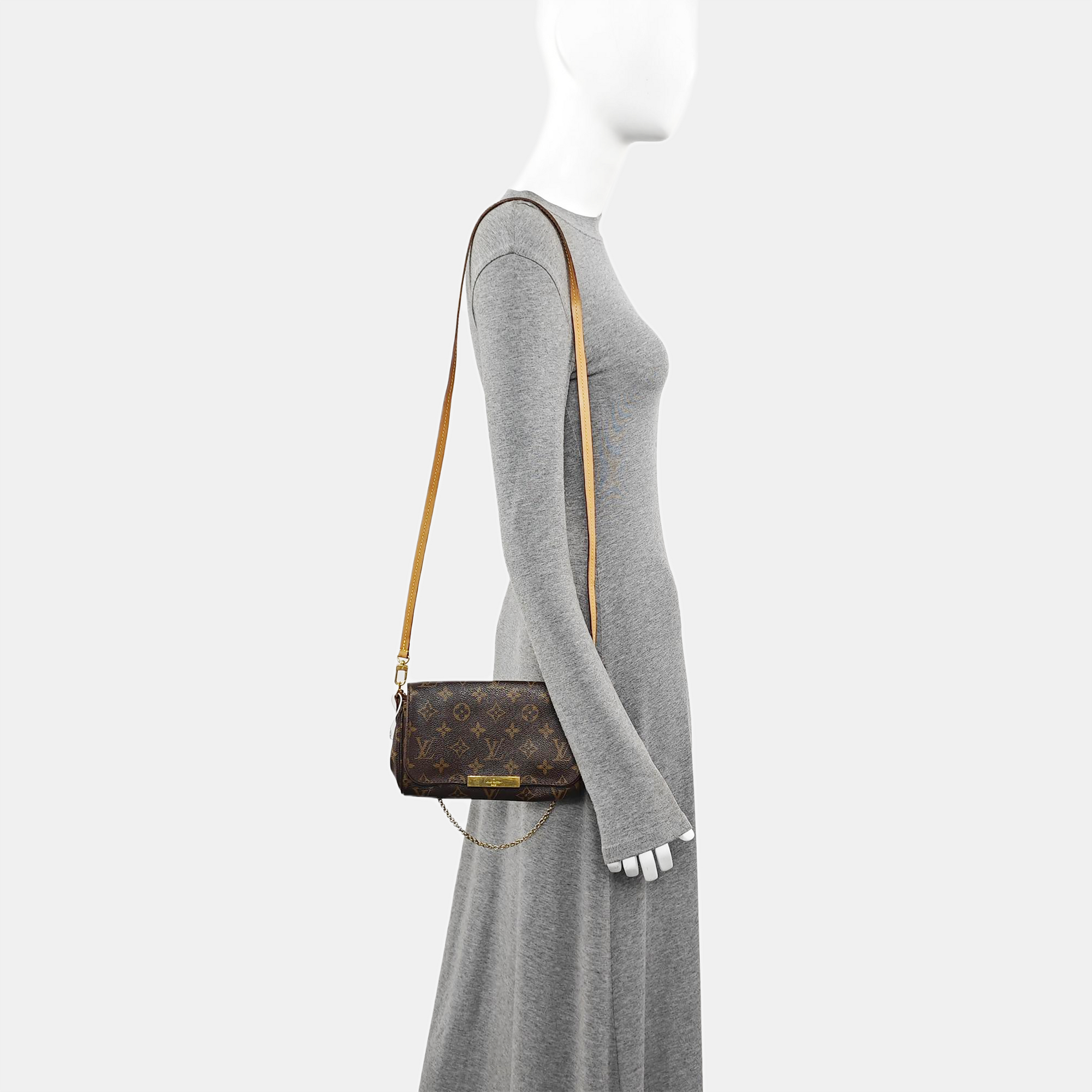 FAVORITE PM Monogram Coated Canvas Brown