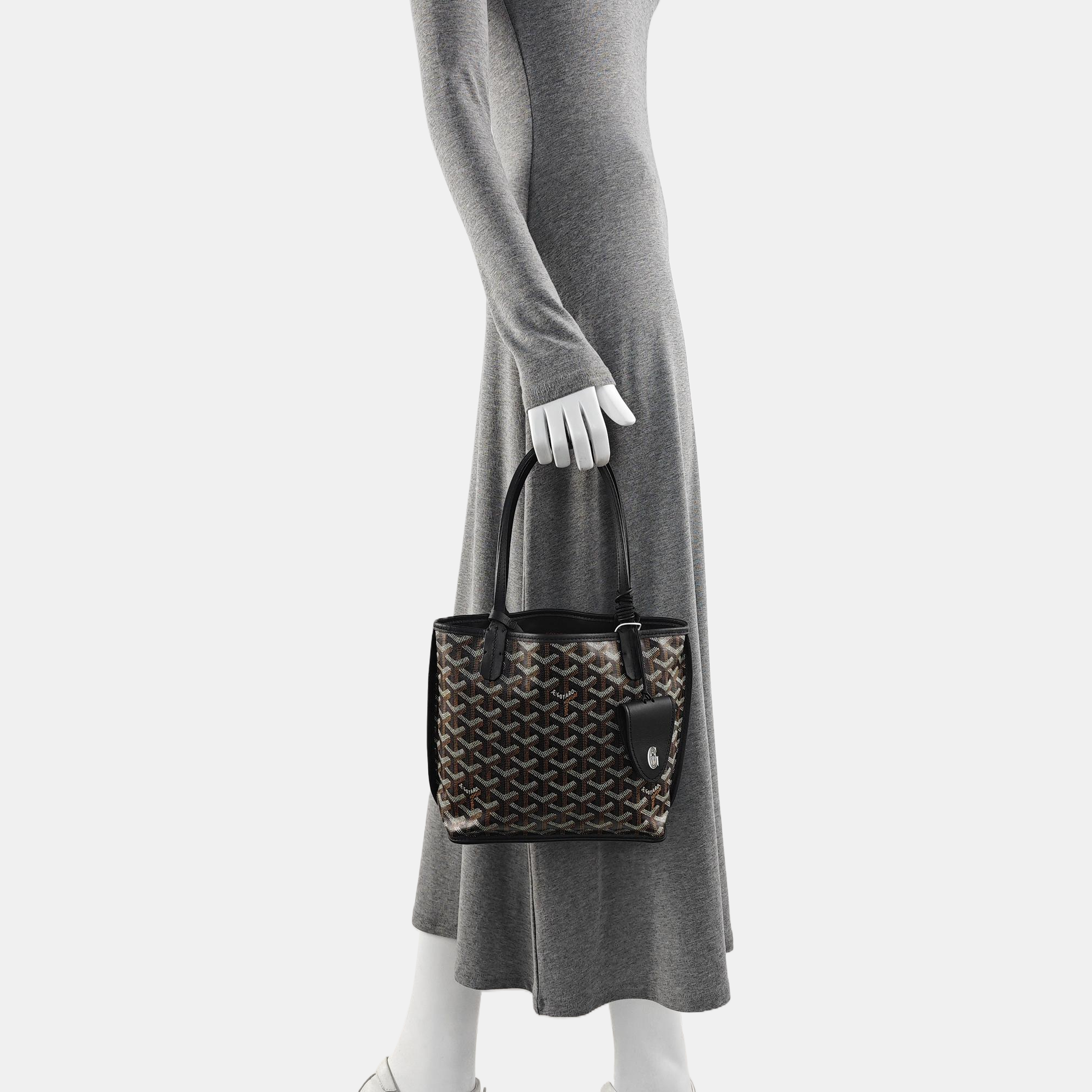 Anjou Mini Coated Canvas Black