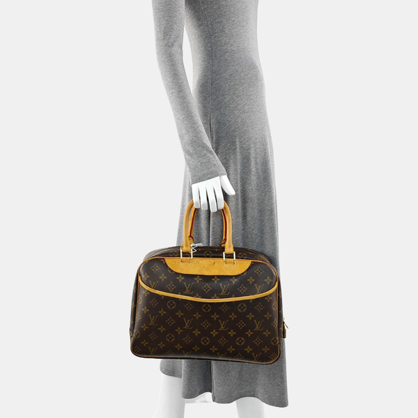 DEAUVILLE Monogram Coated Canvas Brown