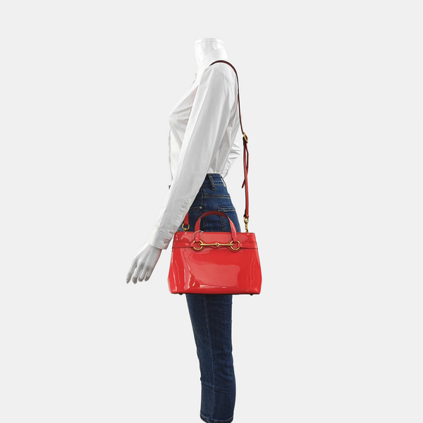 Bright Bit Patent Leather Red