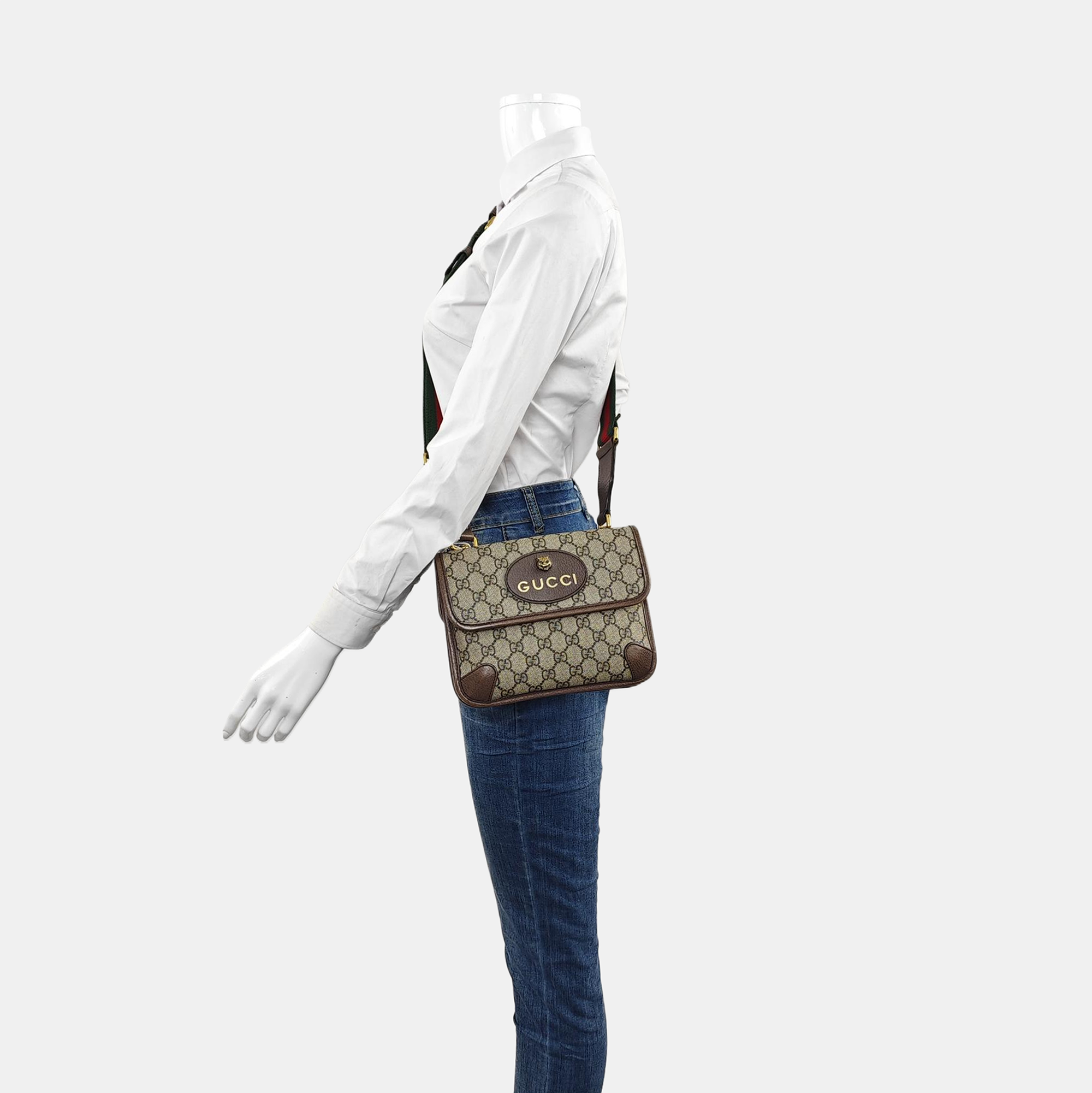 Neo Vintage Small Monogram Coated Canvas Beige