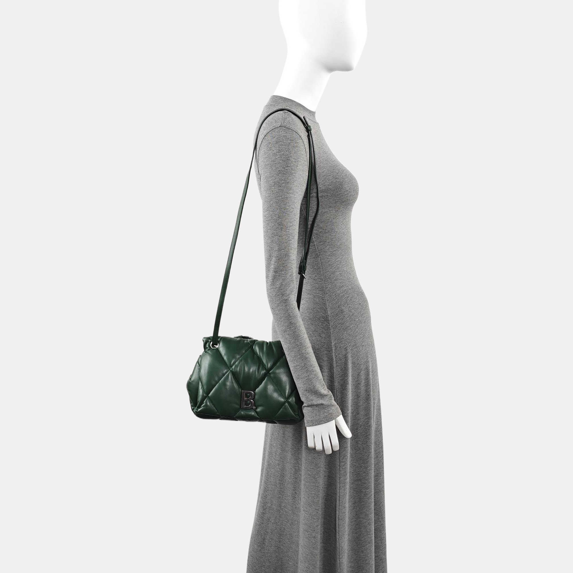 B. Quilted Calfskin Green
